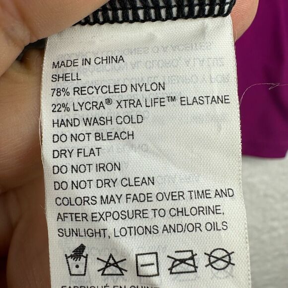 Prana Lorelei Sun Top Size S UPF 50+ Rash Guard Slim Colorful Abstract Swim Surf - Picture 6 of 10